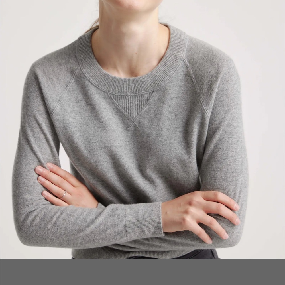 Mongolian Shrunken Cashmere Sweatshirt